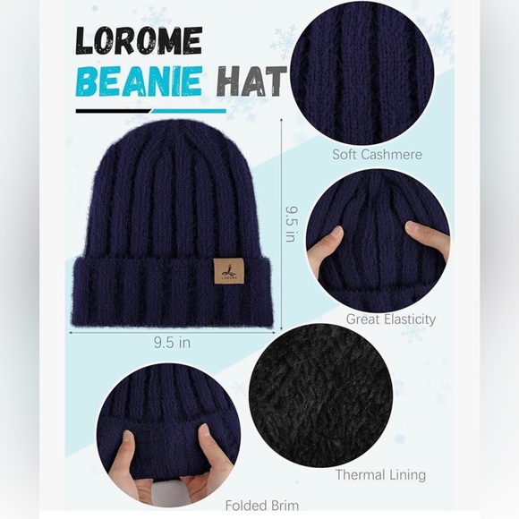 LOROME Ribbed Knit Beanie - Picture 5 of 6